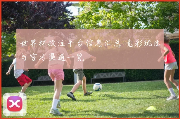世界杯投注平台信息汇总 竞彩玩法与官方渠道一览