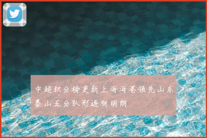 中超积分榜更新上海海港领先山东泰山五分队形逐渐明朗